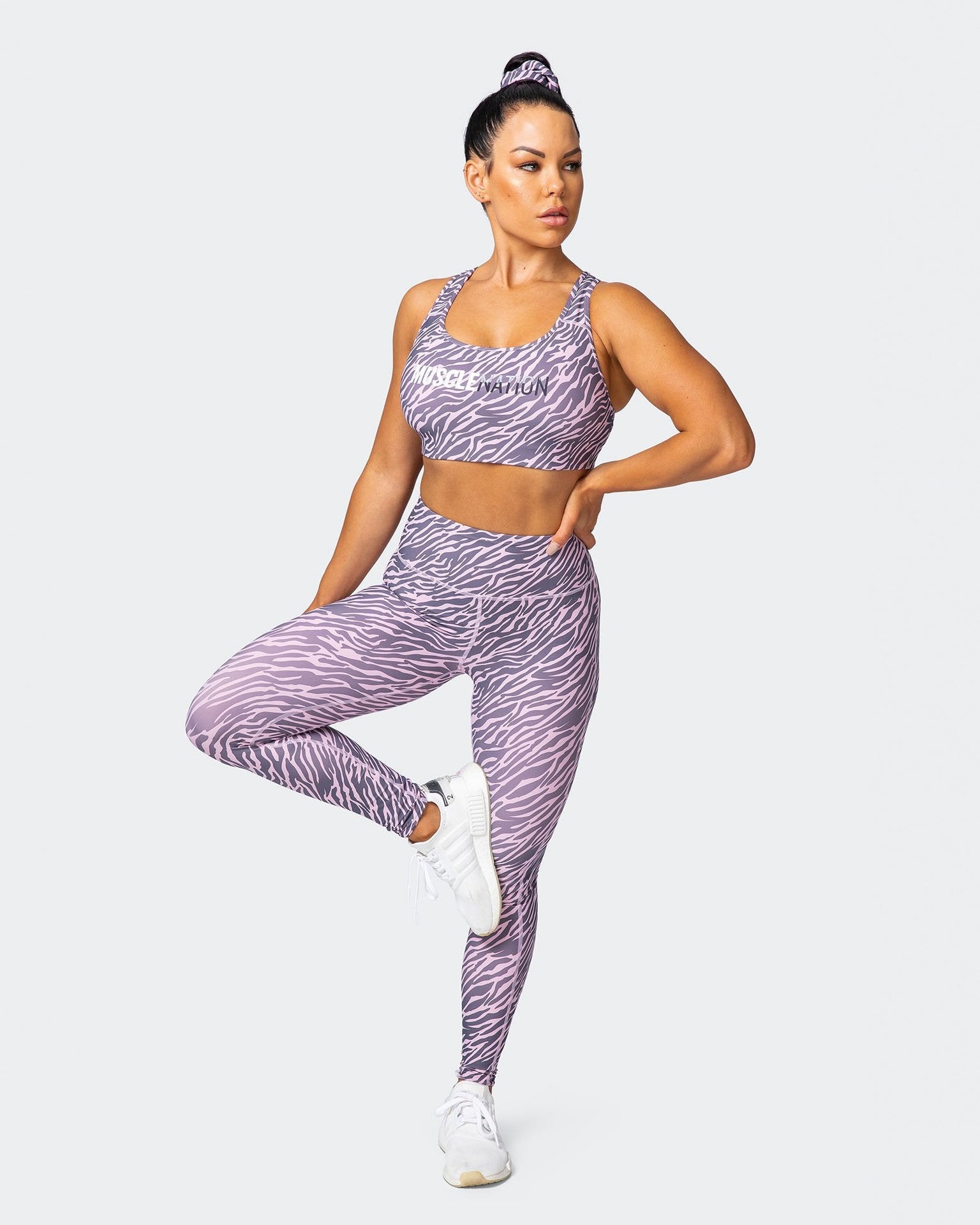 Superior Squat Full Length Leggings - Tri-Stripe-Leggings-XXS-MNAPPRL10447-MNAPPRL10447-6-Muscle Nation