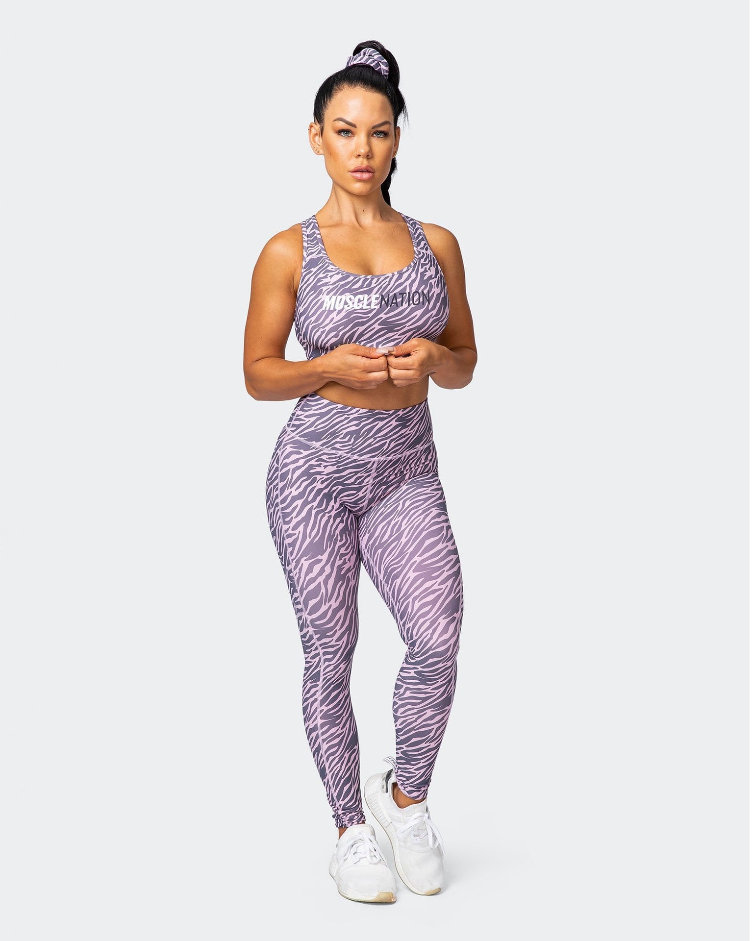 Superior Squat Full Length Leggings - Tri-Stripe-Leggings-XXS-MNAPPRL10447-MNAPPRL10447-8-Muscle Nation