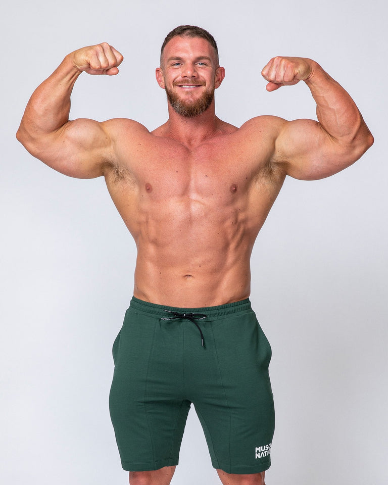 Ultimate Tapered Fit Shorts - Jade Green