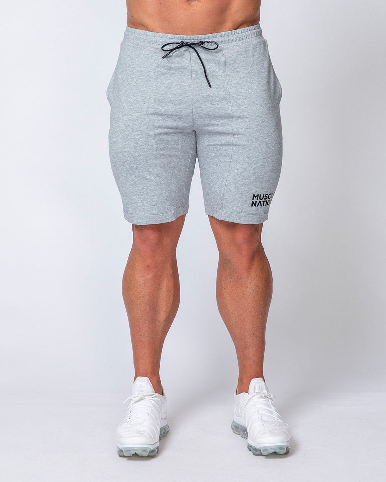 Ultimate Tapered Fit Shorts - Light Grey