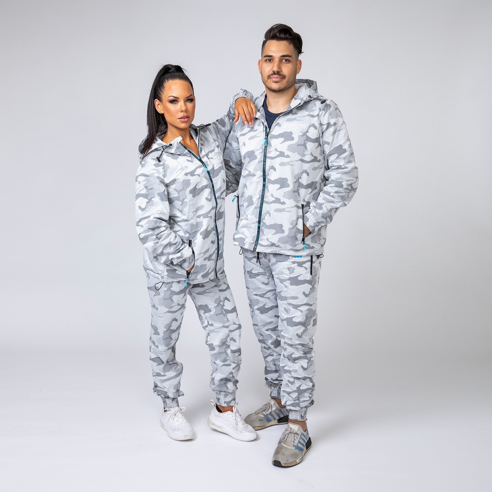 Gray hot sale camo sweatpants