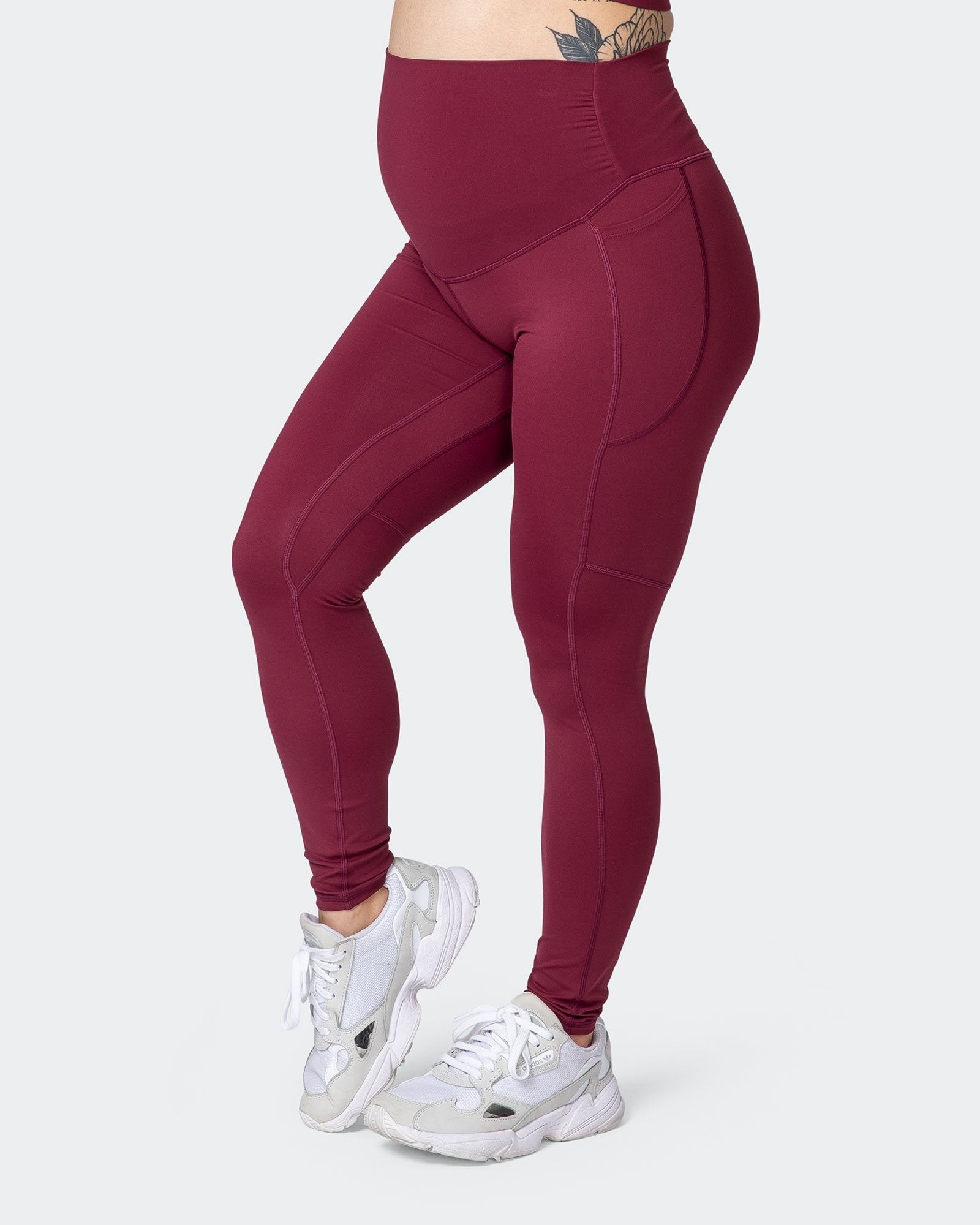 wine maternity superior squat pocket leggings 7