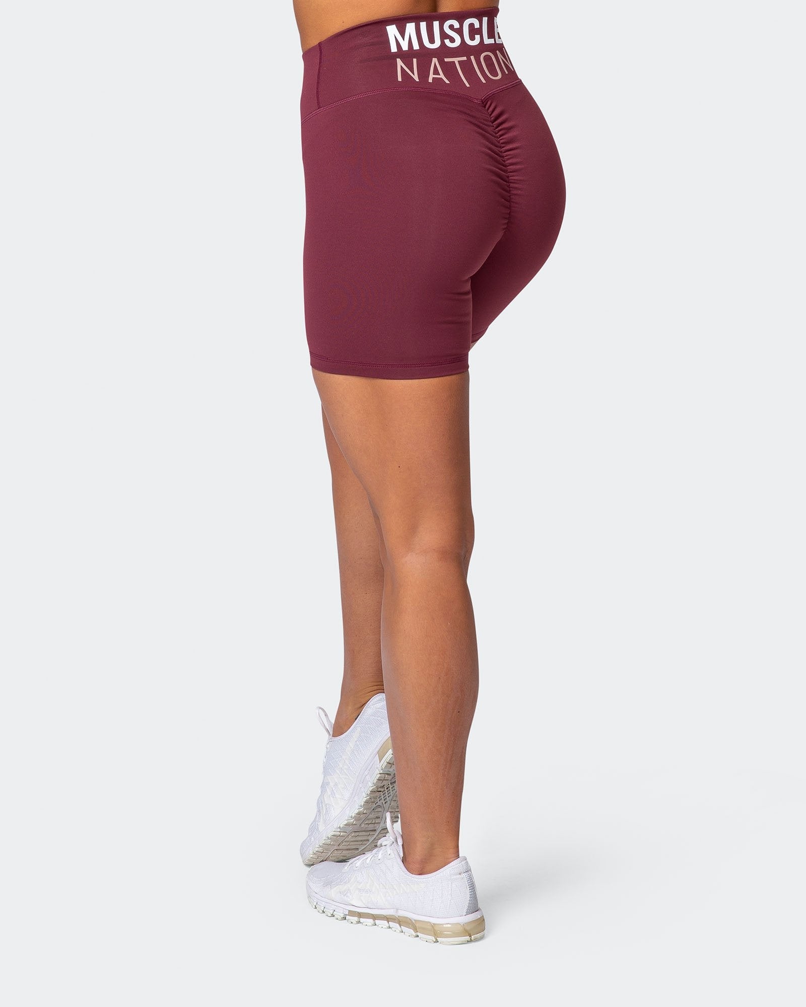 Prize Fighter Bike Shorts - Wine W/ White & Fawn