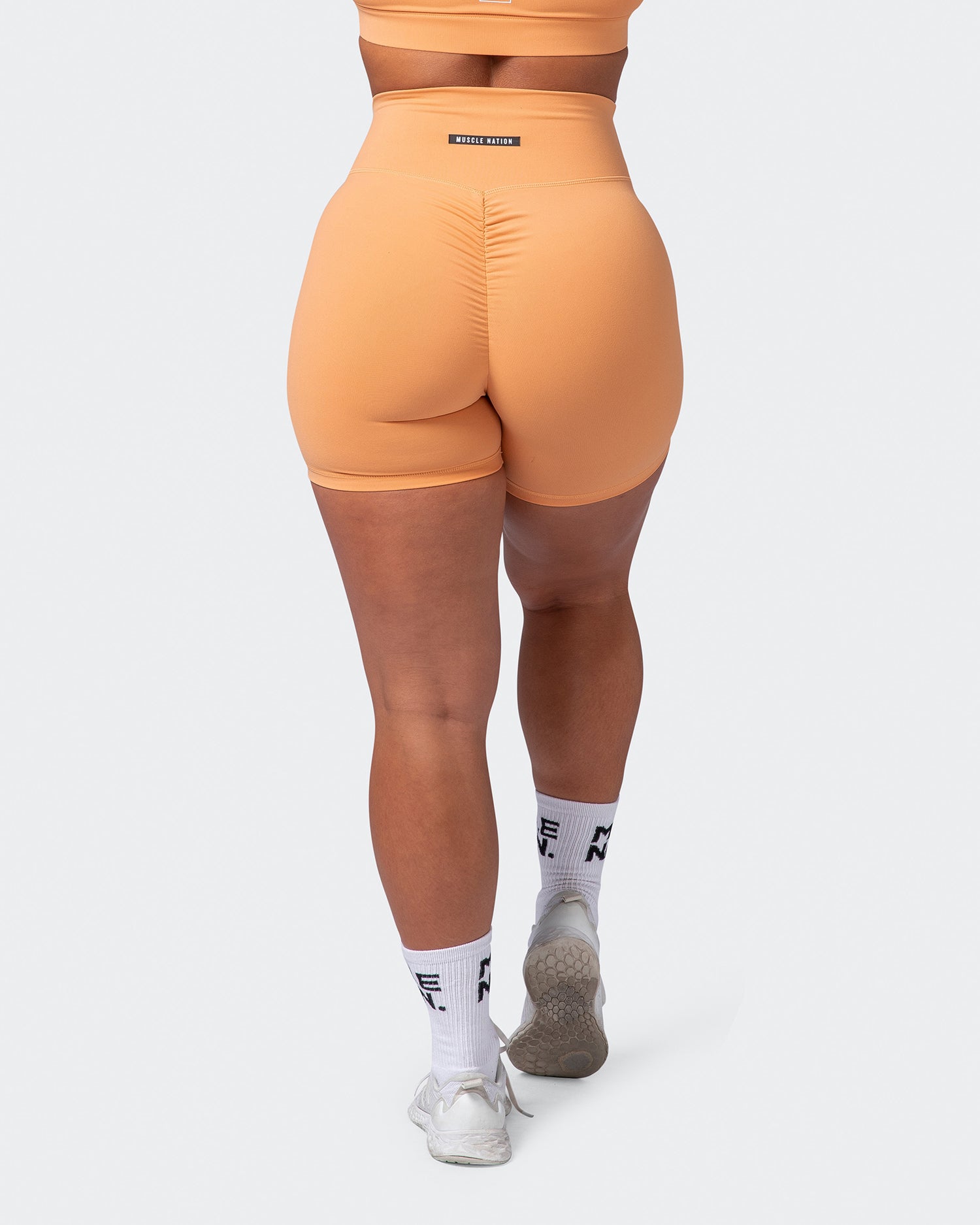 Signature Scrunch Bike Shorts - Apricot