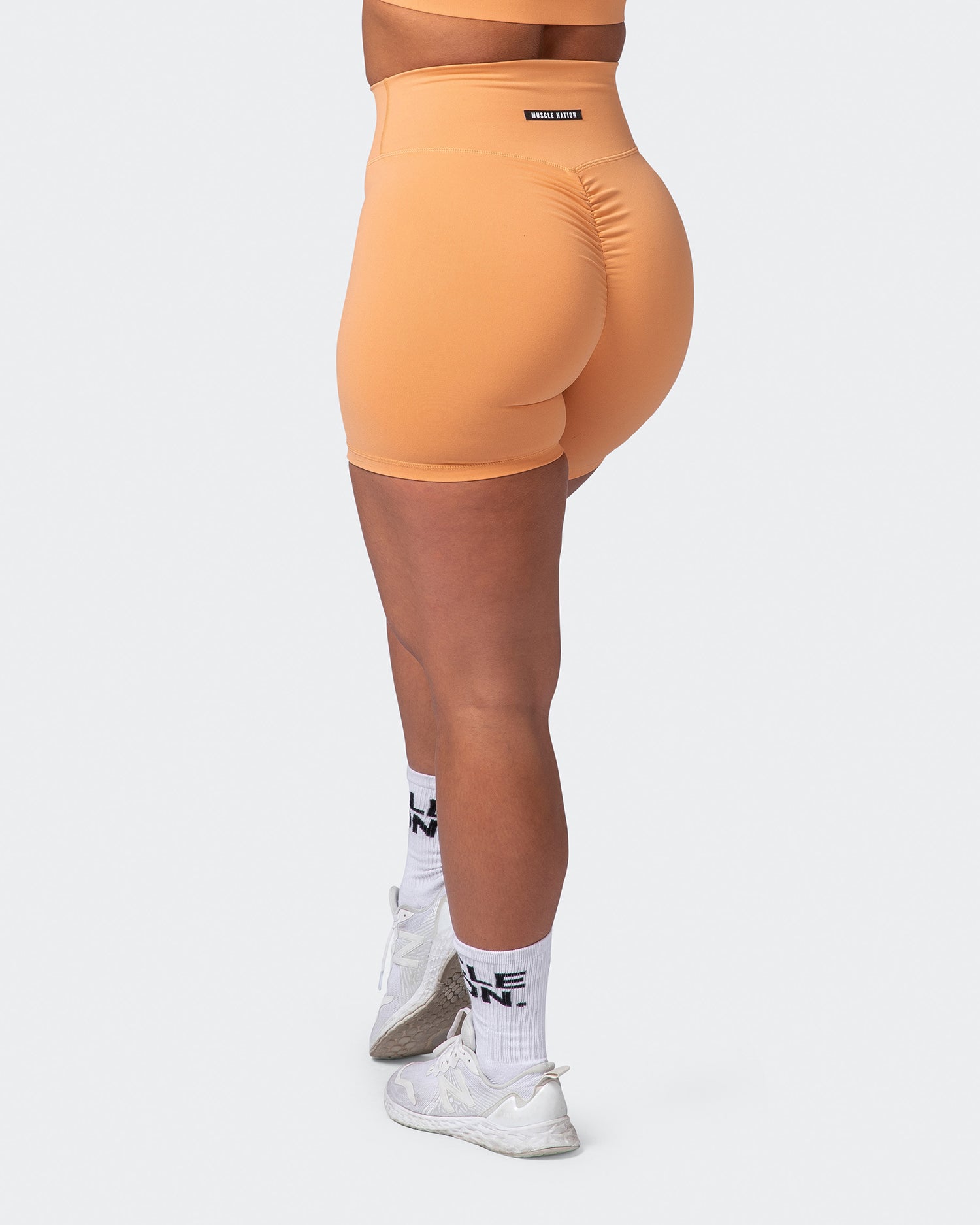 Signature Scrunch Bike Shorts - Apricot