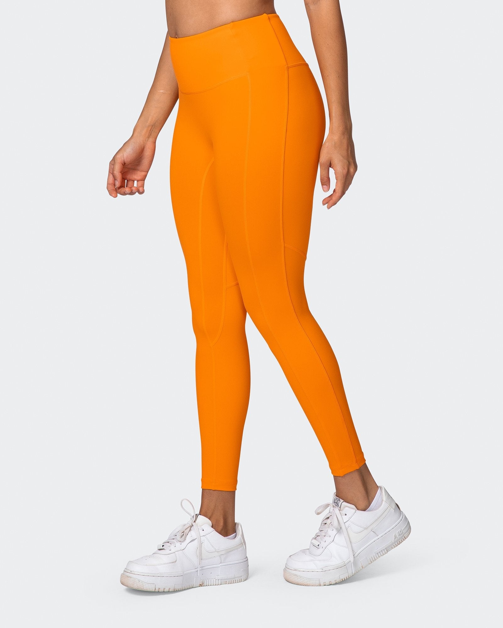 Buy De Moza Women Orange Solid Cotton Ankle Length Leggings - XXL Online at  Best Prices in India - JioMart.