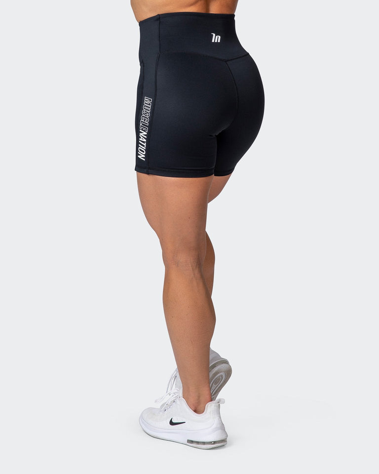 Zero Rise Bike Shorts - Black