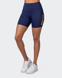 Zero Rise Bike Shorts - Indigo